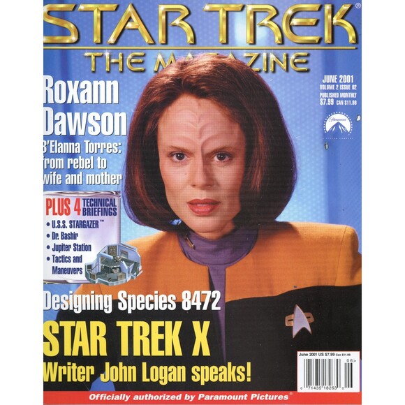 Star Trek Other - Star Trek The Magazine 2001  June Roxann Dawson Star Trek X John Logan C-9
